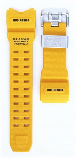 Casio G - Shock Mudmaster Gwg - 1000 - 1a9jf Watch Band Strap Yellow