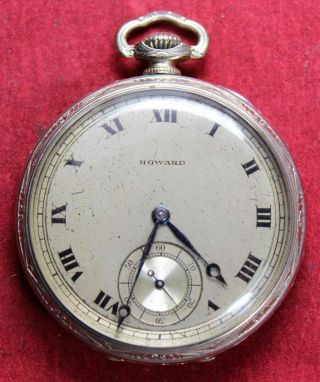 1914 E Howard Series 6 12s 19j Pocket Watch W/ Of Gold Filled Case - Running
