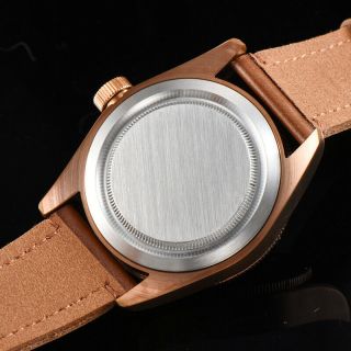 41mm Corgeut Bronze Case Sapphire Glass Automatic Mechanical Mens Casual Watch 8