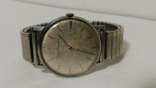 Mens Vintage Girard - Perregaux Stainless Steel 17j Swiss Watch.