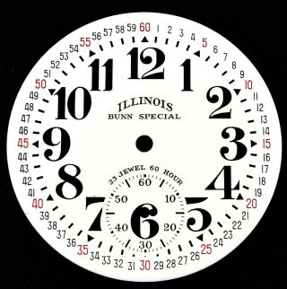 Perfect Illinois " Bunn Special 23 Jewel 60 Hour " 16s Dial 163 163a 163e