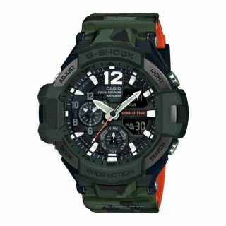 Casio G - Shock Ga1100sc - 3a Watch,  Green Camo,
