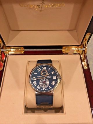 Ulysse Nardin Maxi Marine Chronometer 43mm Blue