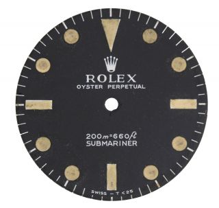 Rolex Submariner 5513 Black Matte Tritium Meters First Dial 1960s