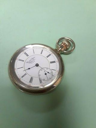 RARE ANTIQUE 1870s BIG US MADE POCKET WATCH UNITED STATES WATCH,  A, 2