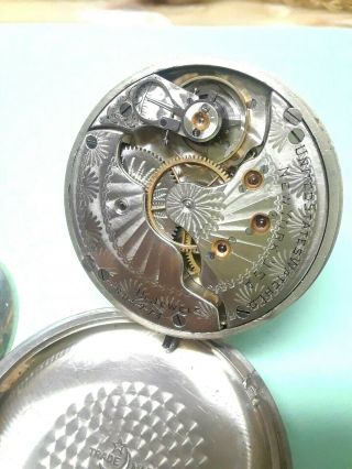 RARE ANTIQUE 1870s BIG US MADE POCKET WATCH UNITED STATES WATCH,  A, 8