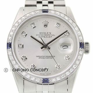 Rolex Mens Datejust Watch 18k White Gold And Steel Watch,  Rolex Band