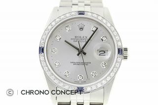 Rolex Mens Datejust Watch 18K White Gold and Steel Watch,  Rolex Band 5