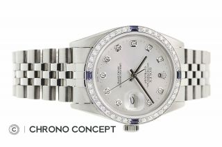 Rolex Mens Datejust Watch 18K White Gold and Steel Watch,  Rolex Band 8