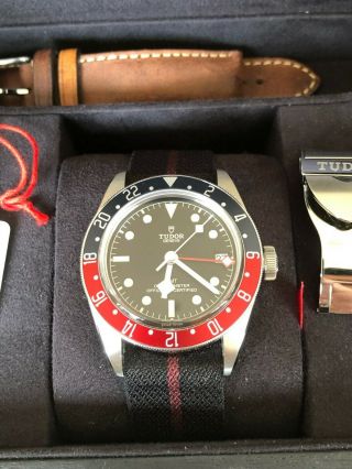 Tudor Black Bay Gmt Watch 41mm 79830rb - With Box/papers