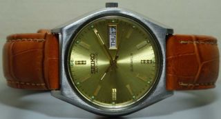 Vintage Seiko Automatic Day Date Mens Wrist Watch S170 Old Antique