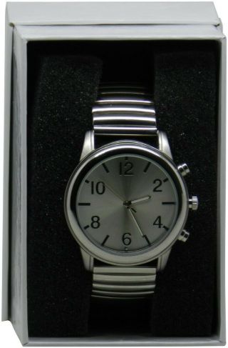 Self - Setting Atomic Talking Wrist Watch With Time,  Date And Alarm For The Blind