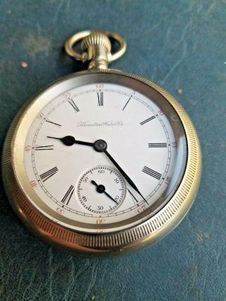 Antique 1912 Hamilton Pocket Watch - Size 18 - 17 Jewels - Heavy Case 2