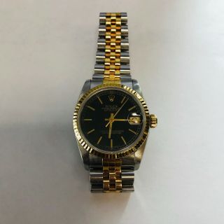 Rolex Datejust Auto 31mm Steel Yellow Gold Ladies Jubilee Bracelet Watch 68273