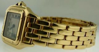 CARTIER PANTHERE 18K Solid Yellow Gold Ladies Watch 3