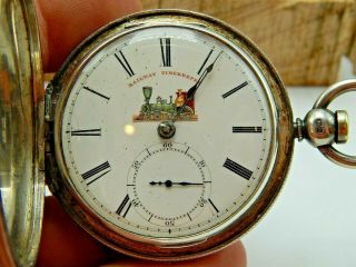 Rare Antique Sterling Silver Taylor & Sons Liverpool Fusee Pocket Watch Running