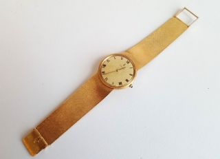 Fine Cartier Corum Vintage 18k Yellow Gold Quartz Bracelet Mens Watch,  Serviced