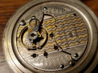 Circa 1899 Rockford Pocket Watch Duel Tone Movement 17 Jewel Size 18 Runs