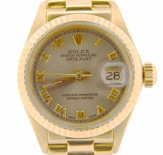Rolex Datejust 6917 18k Yellow Gold Automatic Ladies Watch