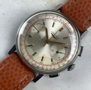 Vintage Longines 30CH Chronograph Ref.  7412 - 3 Wristwatch 36mm Steel NR 2