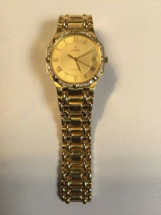 Concord Saratoga 18kt Gold Watch With Diamond Bezel