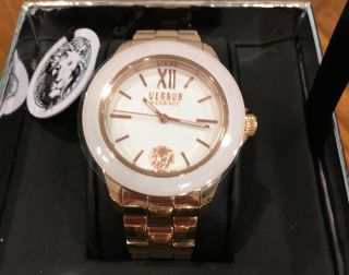 Versus By Versace Scc070016 Abbey Road Watch Stainless Steel Rose Gold Nwt