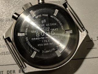 Orfina Porsche Design BUND Issue Military Chronograph Lemania 5100 Double - struck 6