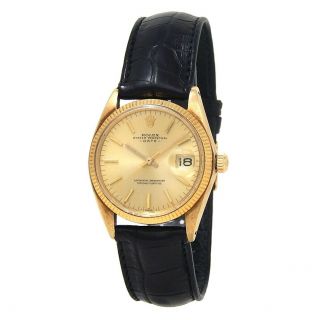 Rolex Date (1 Serial) 18k Yellow Gold Automatic Men 