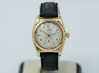 Vintage 1940s Rolex Oyster Professional Rose Gold Bubbleback Wristwatch Ref.  3131
