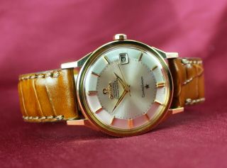 Omega Constellation Chronometer 168.  005/6 Sc - 62 18k Rose Gold Watch.  Pie Pan