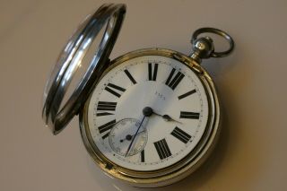 Antique Victorian Hallmarked Silver Fusee Pocket Watch Dated 1894. 5