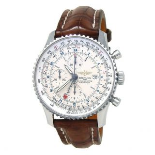 Breitling Navitimer World Date Stainless Steel Automatic Men 