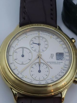 Audemars Piguet 40mm 18k Solid yellow Gold Chronograph Huitieme Watch Full Kit 2