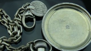 1888 Antique Hillside Waltham Pocket watch /7 Jewels /size 14 3
