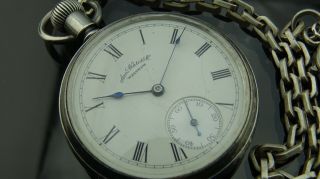 1888 Antique Hillside Waltham Pocket watch /7 Jewels /size 14 8