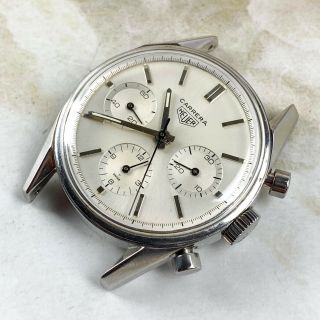 Vintage Heuer Carrera Chronograph Ref.  2447 S Wristwatch NR Valjoux 72 3