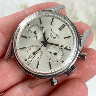 Vintage Heuer Carrera Chronograph Ref.  2447 S Wristwatch NR Valjoux 72 4
