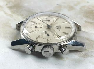 Vintage Heuer Carrera Chronograph Ref.  2447 S Wristwatch NR Valjoux 72 6