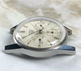 Vintage Heuer Carrera Chronograph Ref.  2447 S Wristwatch NR Valjoux 72 7