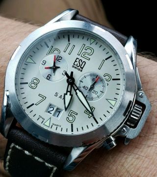 Mens ESQ by Movado Swiss Made Chronograph Wrist Watch 5