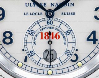 Ulysse Nardin 263 - 22 Marine Chronometer 1846 Silver Dial SS / SS 3