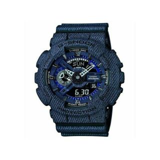 Casio G - Shock Ga 110dc - 1a Denim G - Shock 200m Analog Digital Light Watch