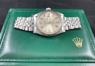 Rolex Datejust 36mm Men ' s Watch Jubilee Bracelet SS Ref: 1603 BOX/PAPER 4