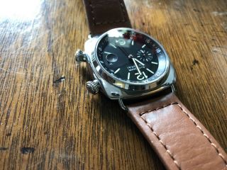 Panerai Radiomir GMT Automatic PAM00184 with two OEM straps 8
