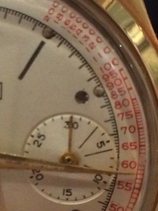 50 ' s Heuer PULSATION Chronograph Watch Ref 42260 Valjoux 23 (Pre - Carrera) 12