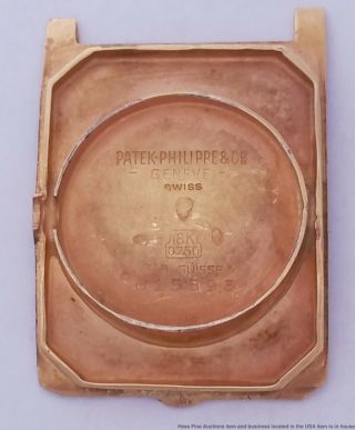 Patek Philippe Retro Deco Asymmetrical 18k Rose Gold Vintage Wrist Watch 6