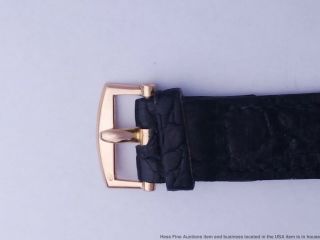 Patek Philippe Retro Deco Asymmetrical 18k Rose Gold Vintage Wrist Watch 9