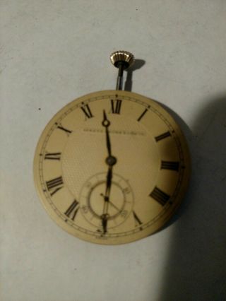 Vintage Agassiz W.  Co.  Shreve Crump & Low Co.  Pocket Watch Movement 21 Jewels