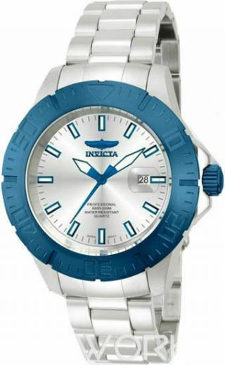 Invicta 14051 Mens Ocean Baron Pro Diver Blue Bezel Bracelet Watch
