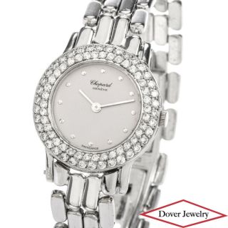 Chopard Diamond 18k White Gold Ladies Watch 61.  8 Grams $22800.  00 Nr
